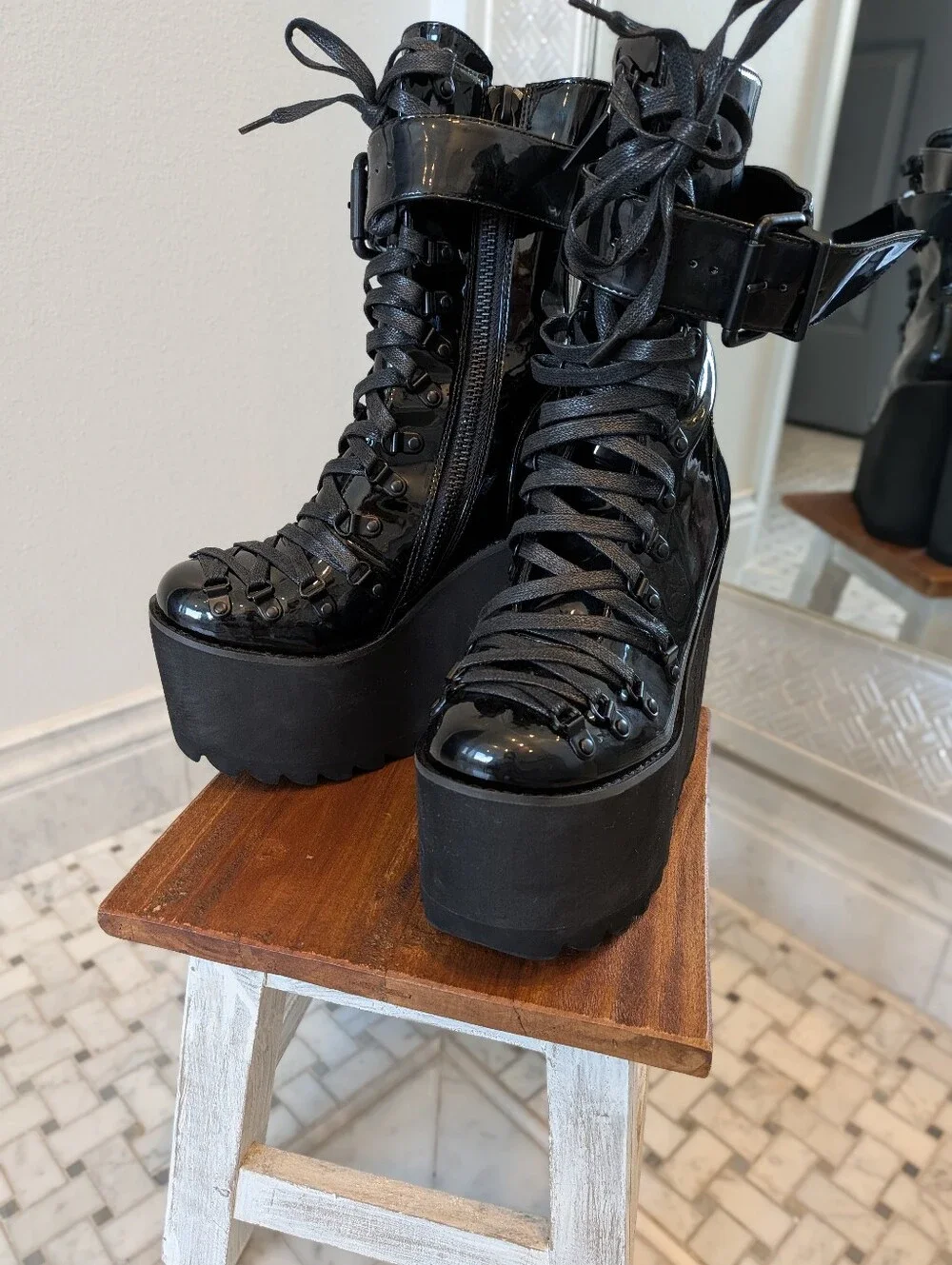 Widow By Dollskill Women's 7 Sacred Traitor Platform Boots